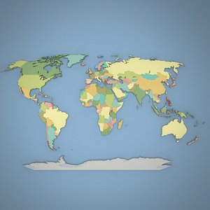 3d model version world globe