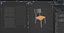 Chair Wooden N21 3D