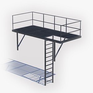 Escape stairs01 3D model