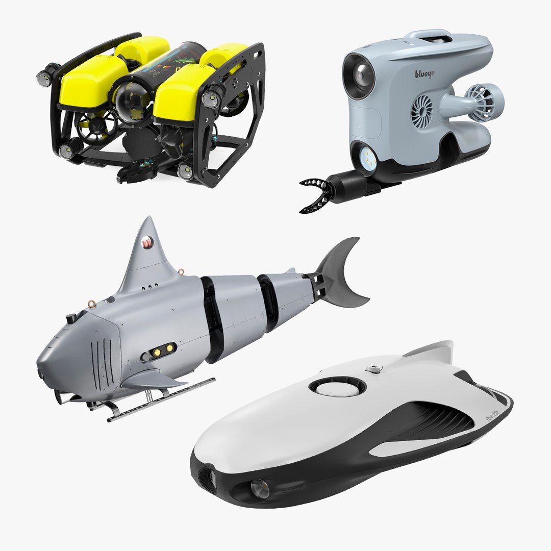 Underwater Robots Collection 3 3D model preview