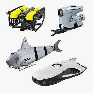 3D Underwater Robots Collection 3 model