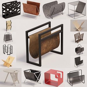collection of magazine racks model