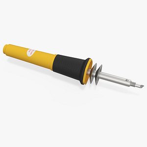 Wood and Leather Pyrography Pen Yellow