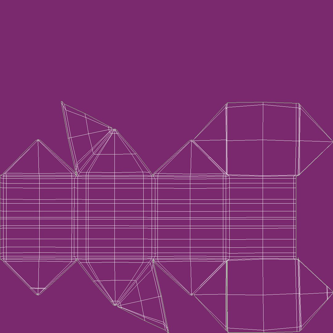 gift boxes purple 3d model
