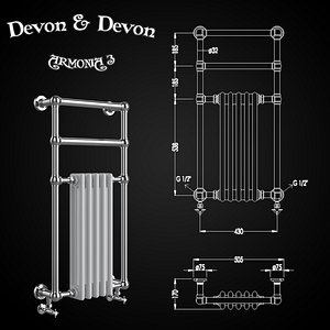 heated towel rails devon 3D