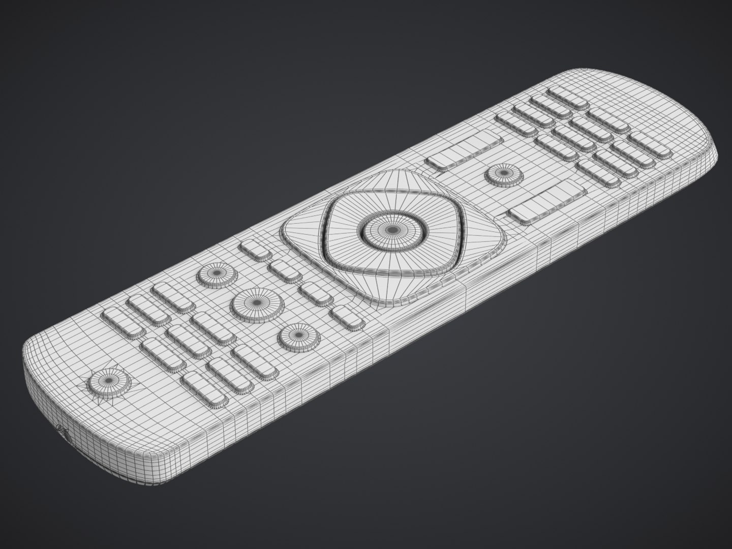 3D Philips Tv Remote Control - TurboSquid 1237410