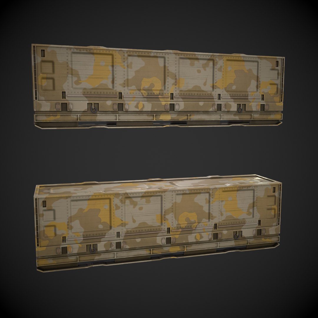 Military Shipping Container 3D Model - TurboSquid 1939184