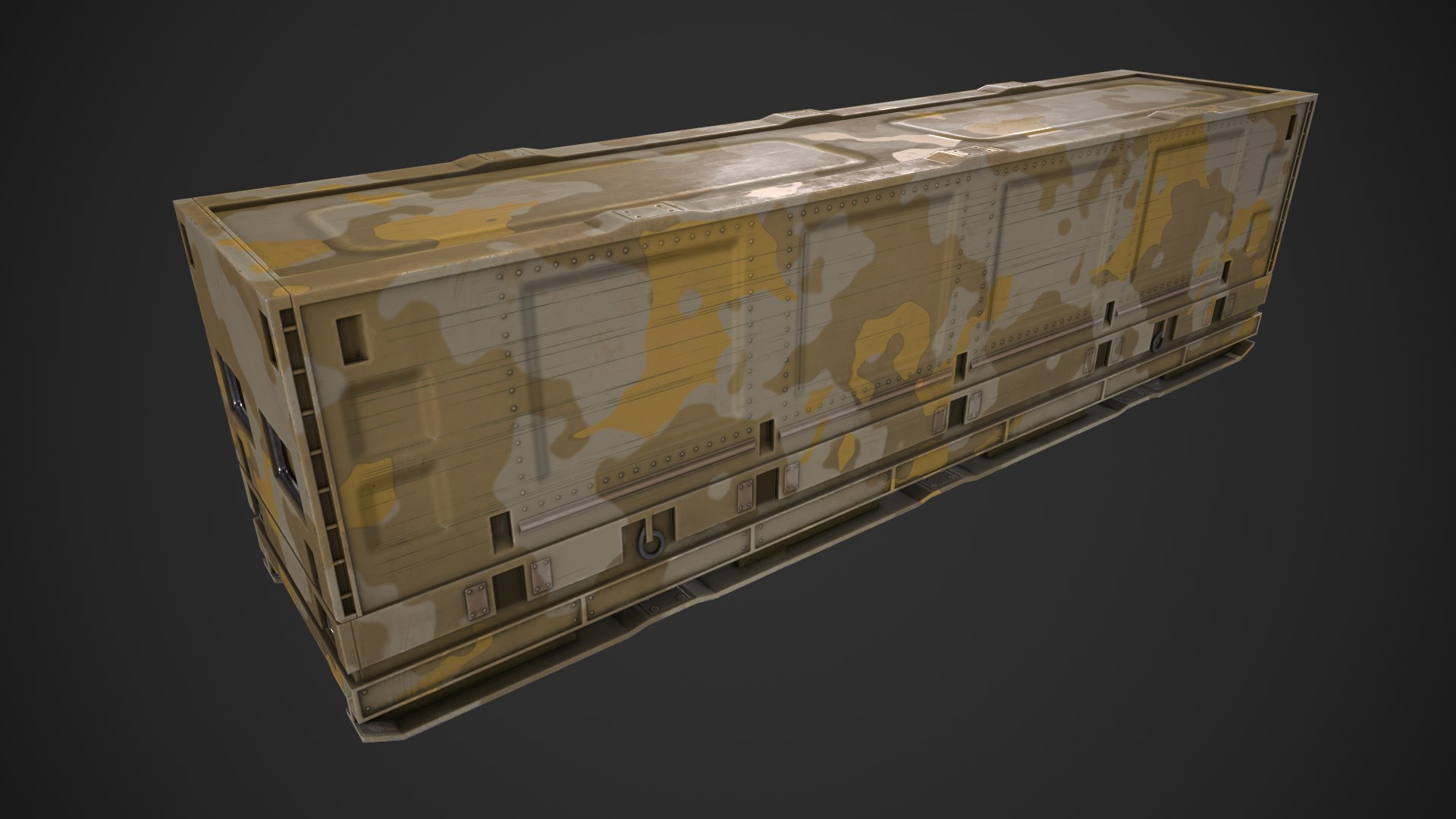 Military Shipping Container 3D Model - TurboSquid 1939184
