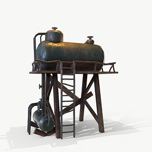 tower water tank 3D model