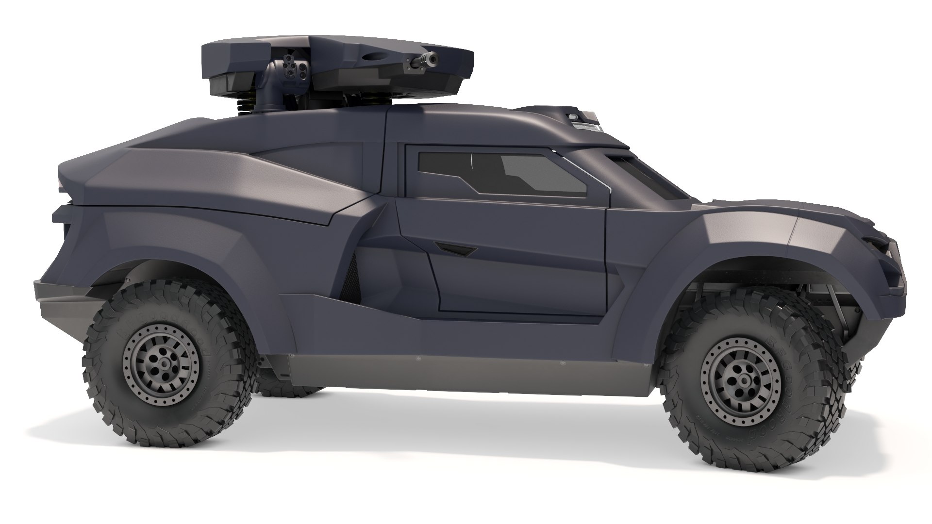 Armored Tactical Ground Interceptor Vehicle Rigged For Maya 3D Model ...