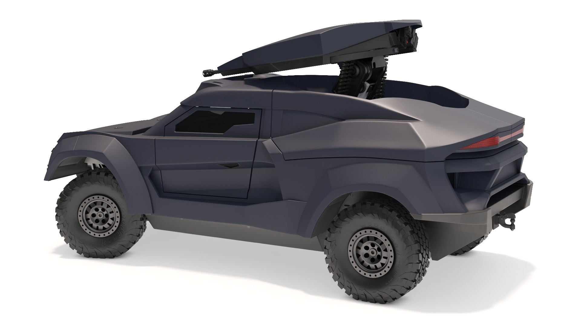 Armored Tactical Ground Interceptor Vehicle Rigged For Maya 3D Model ...