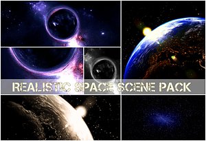 Blender scene space pack