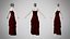 Kleid 39 Burgunderfarbener Samt