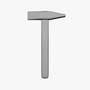 Chipping Hammer - Geometry Only No Textures No Materials 3D model