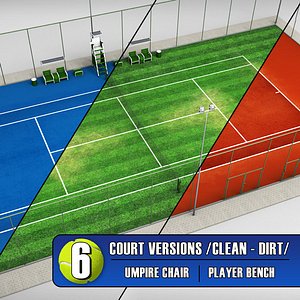 tennis court stadium arena 3ds