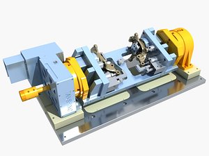 3D Industrial Equipment 51 - Four Axis Machining Fixture For Automotive Steering Knuckles model