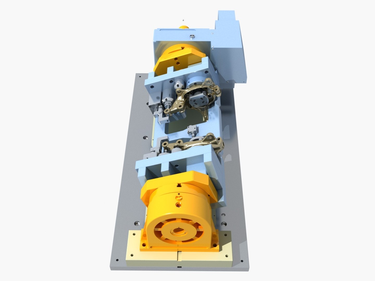 3D Industrial Equipment 51 - Four Axis Machining Fixture For Automotive ...