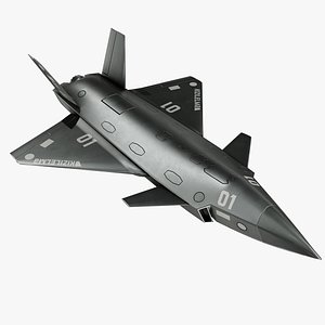 Rigged Sci-Fi Aircraft Drone