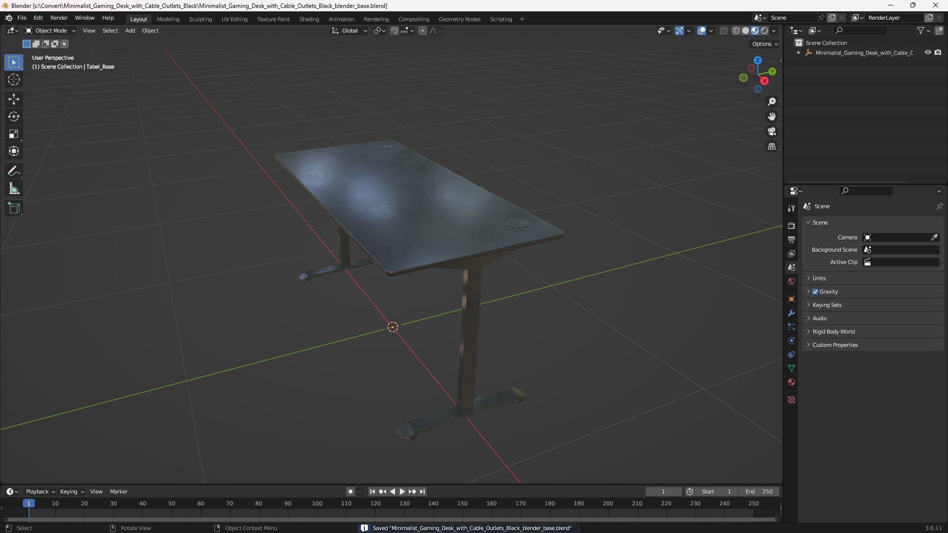 3D model Minimalist Gaming Desk with Cable Outlets Black https://p.turbosquid.com/ts-thumb/8m/QP63Hz/Ib/minimalist_gaming_desk_with_cable_outlets_black_1001/jpg/1762296085/1920x1080/fit_q87/fa5a5a66a3f25e7429c2bcae060131be2b60f49b/minimalist_gaming_desk_with_cable_outlets_black_1001.jpg
