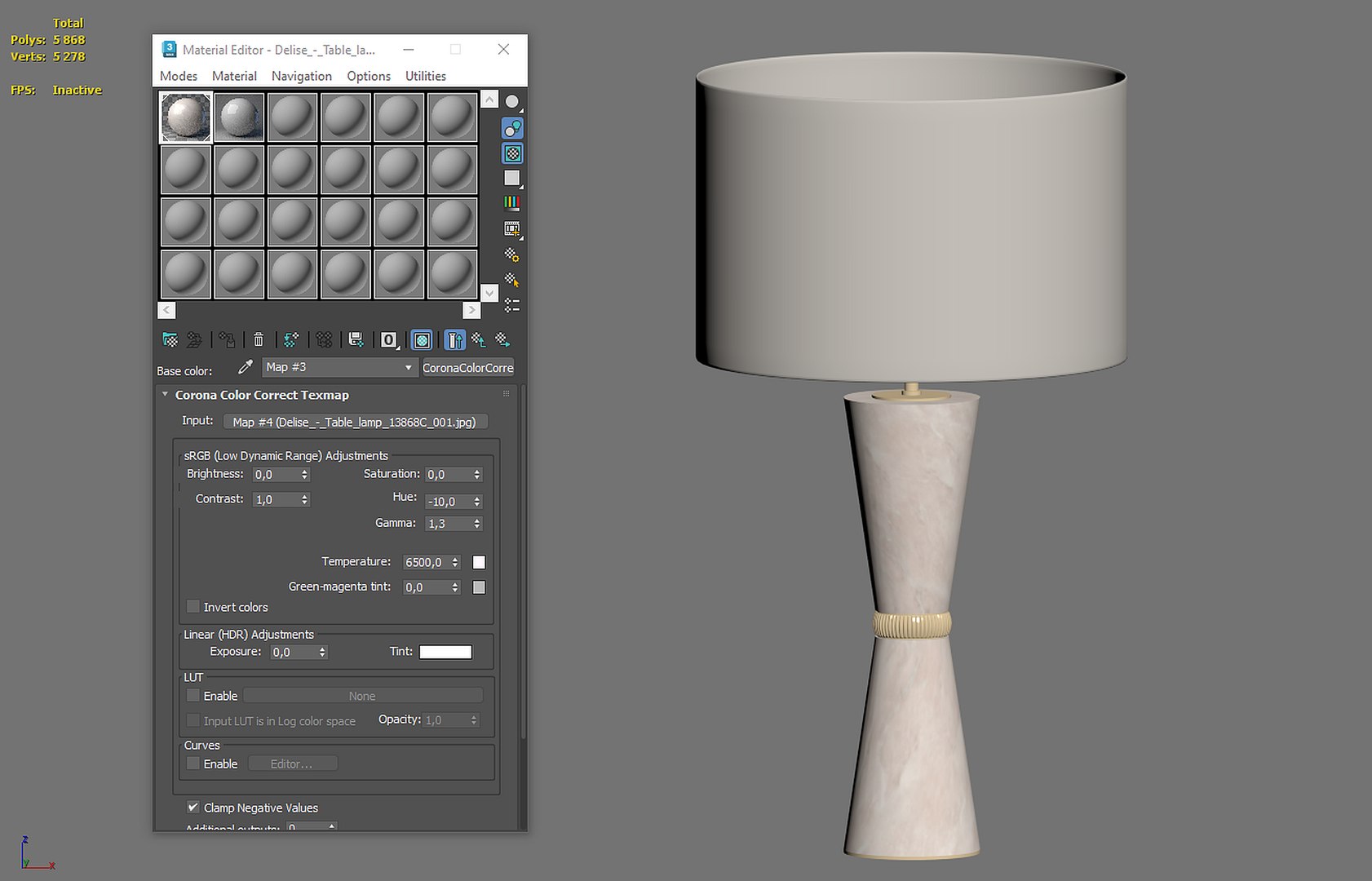 Delise - Table Lamp 13868C 3D Model - TurboSquid 2635587