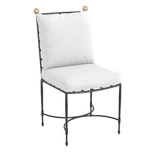 3D Janus et cie amalfi side chair model