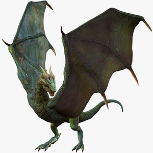 Dragon Wyvern Rigged With 4 Skins