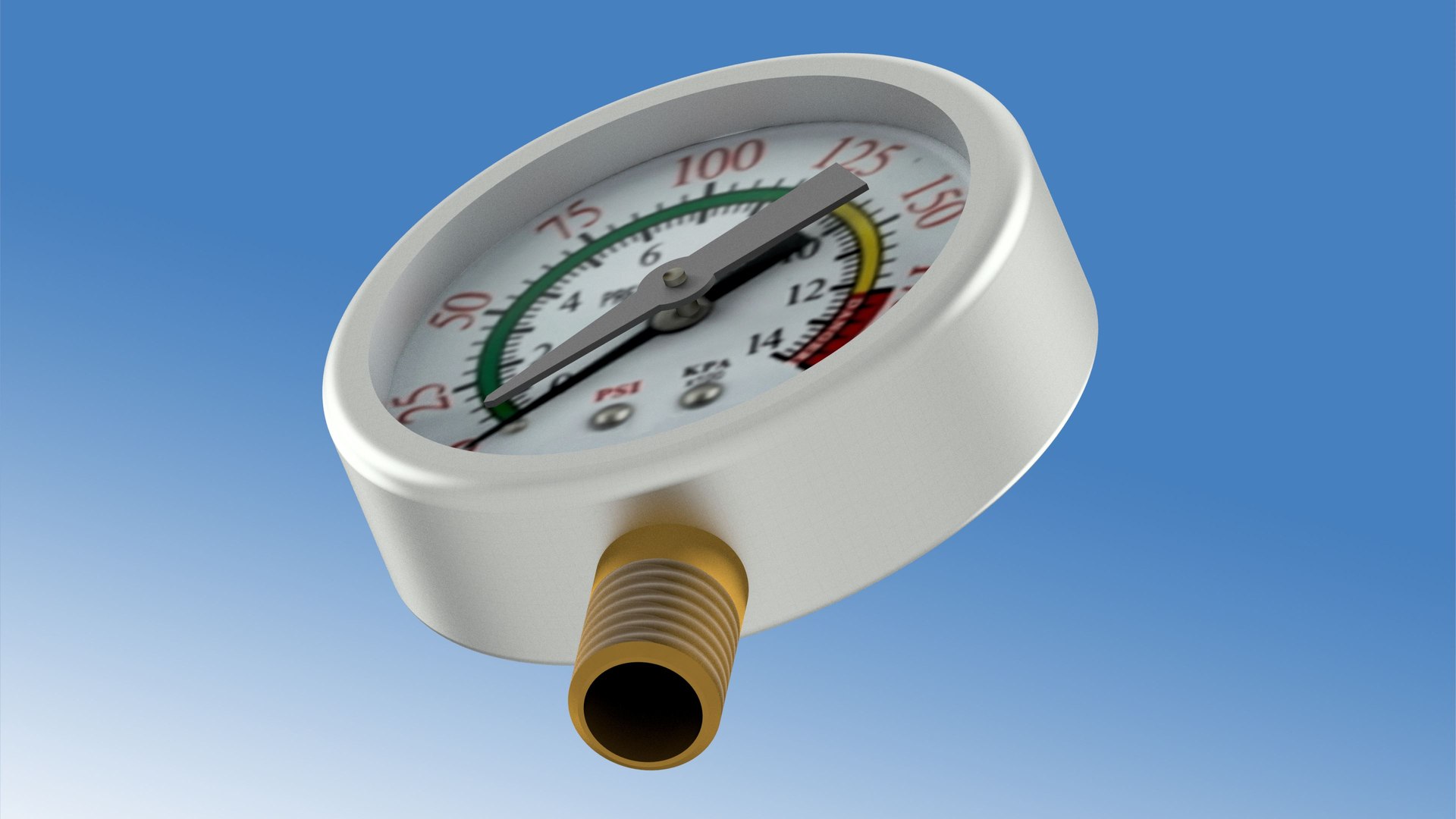 3D Pressure Dial 4K Model - TurboSquid 2276618