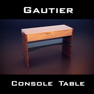 3d model of gautier extreme console table
