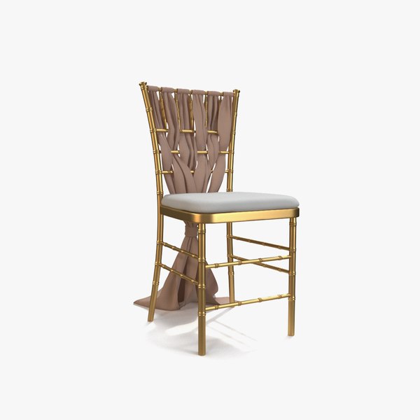 3D Event Chiavari Chairs Gold