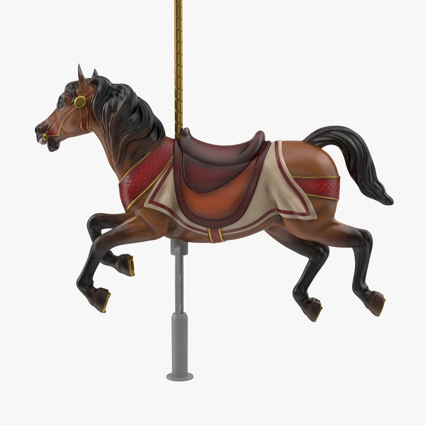 carousel horse v2 3D model