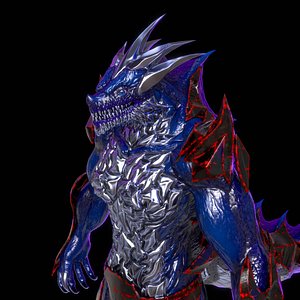 3D Obsidian Dragon
