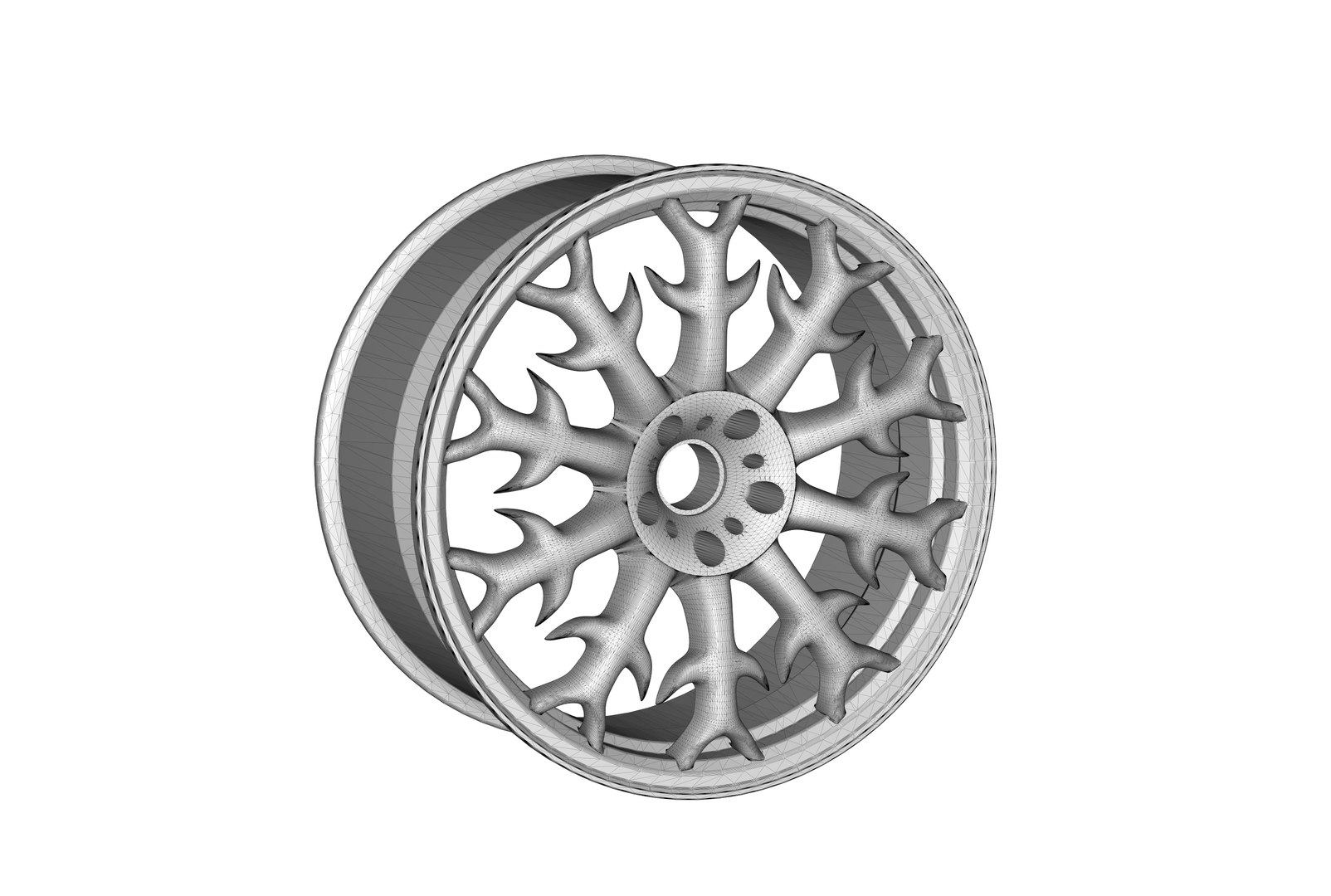3D Car Rim Model - TurboSquid 1551234