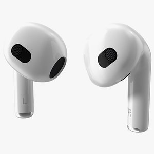 3D Apple AirPods 3 Earbuds