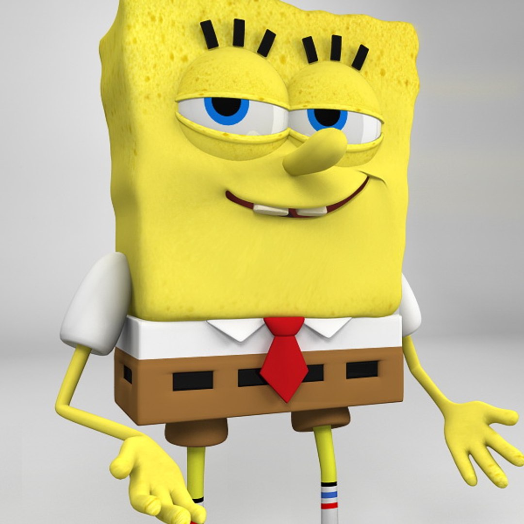 Cartoon Bob Sponge Squarepants 3d Max