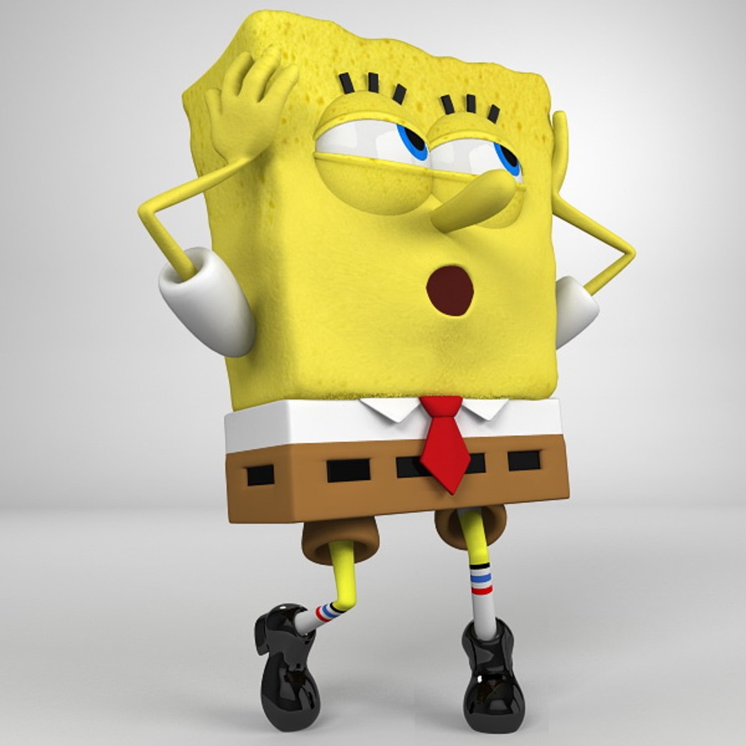 Cartoon Bob Sponge Squarepants 3d Max