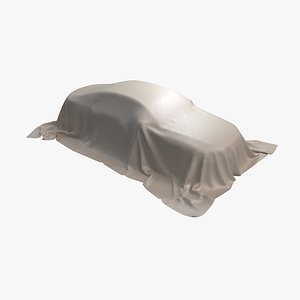 3D car cover leather beige model