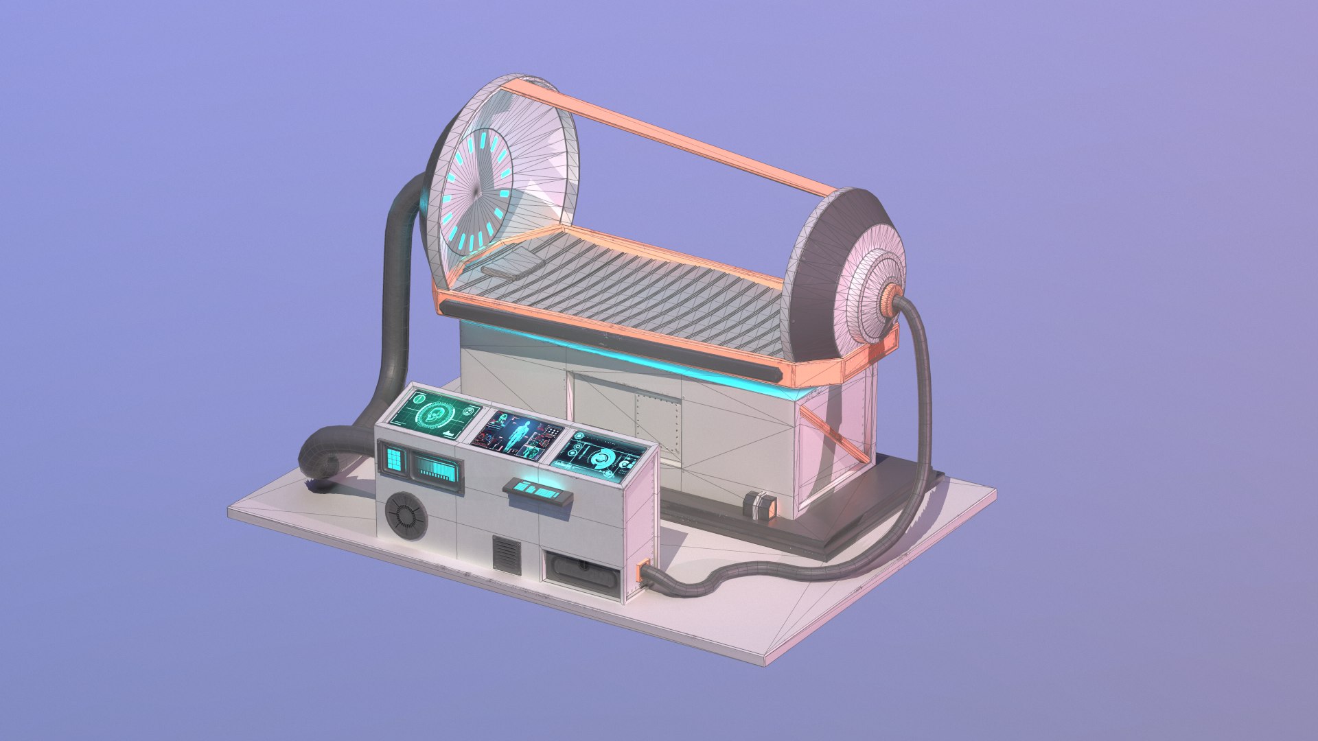 3D Sci Fi Chamber Cryo - TurboSquid 1505328