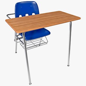 students desk 3d model