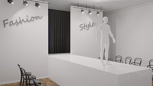 3D Fashion Show Stage model