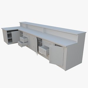 3d interactive kitchen bar counter model