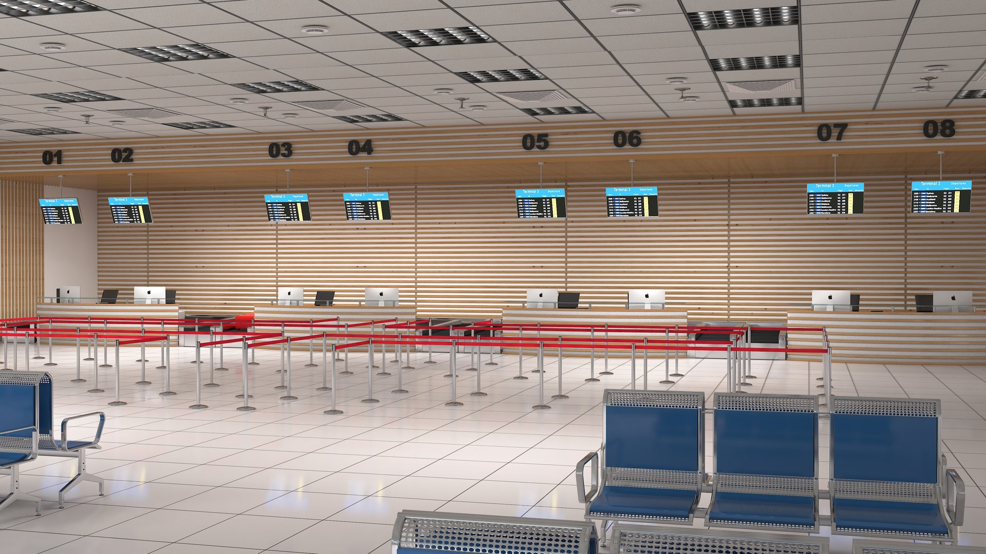 3D model Airport Interior Collection 3 https://p.turbosquid.com/ts-thumb/8m/rlS3gO/jZ/airportcheckin15/jpg/1740149995/1920x1080/fit_q87/8065bf35b5ffde73b4498bca7ff177295cc9ccee/airportcheckin15.jpg