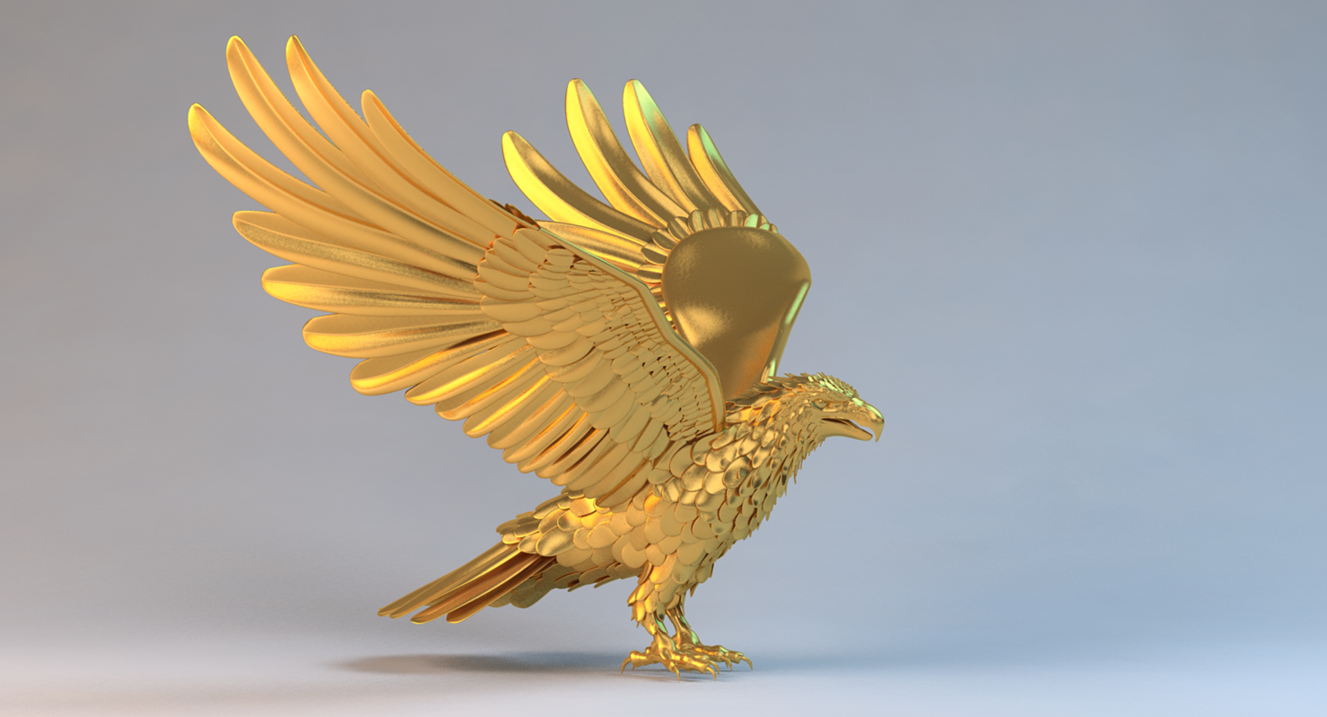 황금 독수리 3D 모델 - TurboSquid 660511