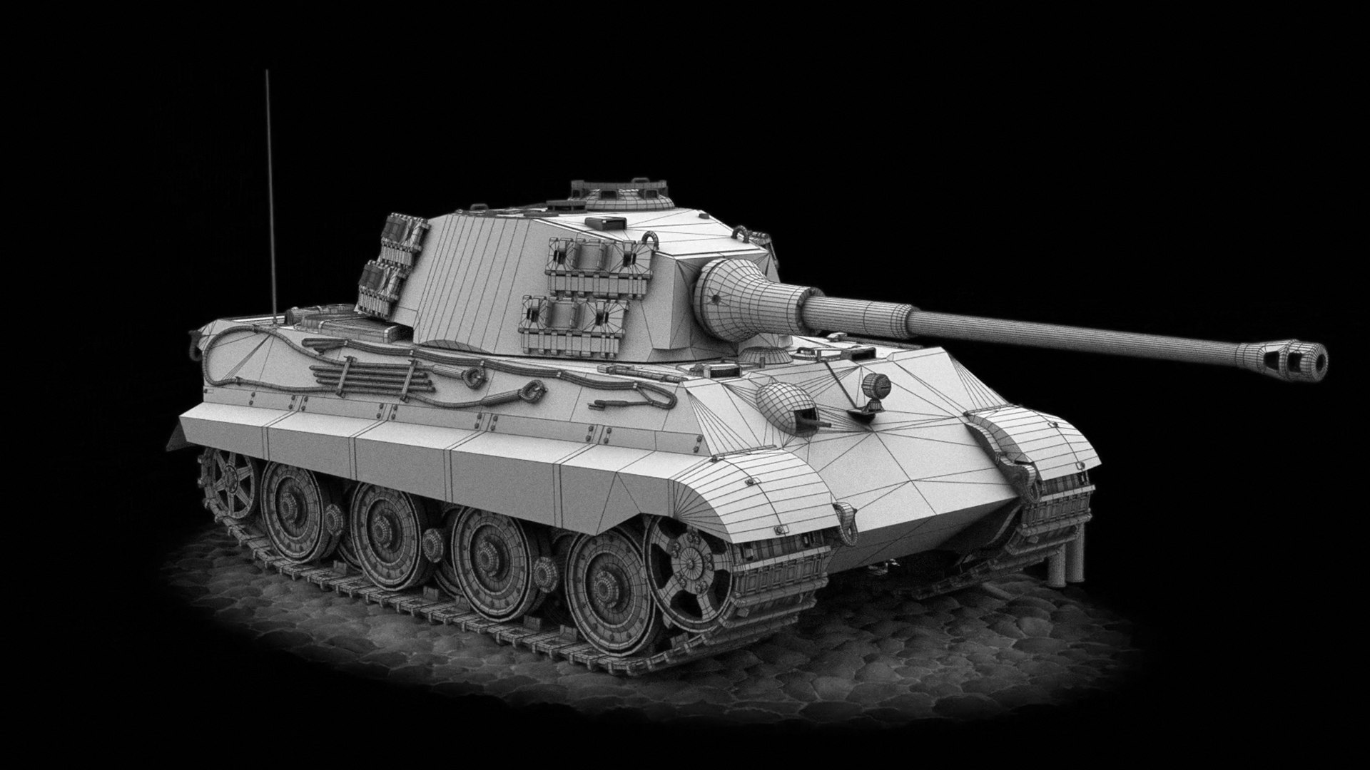 3D Panzerkampfwagen VI Ausf B Tiger II - TurboSquid 1771148