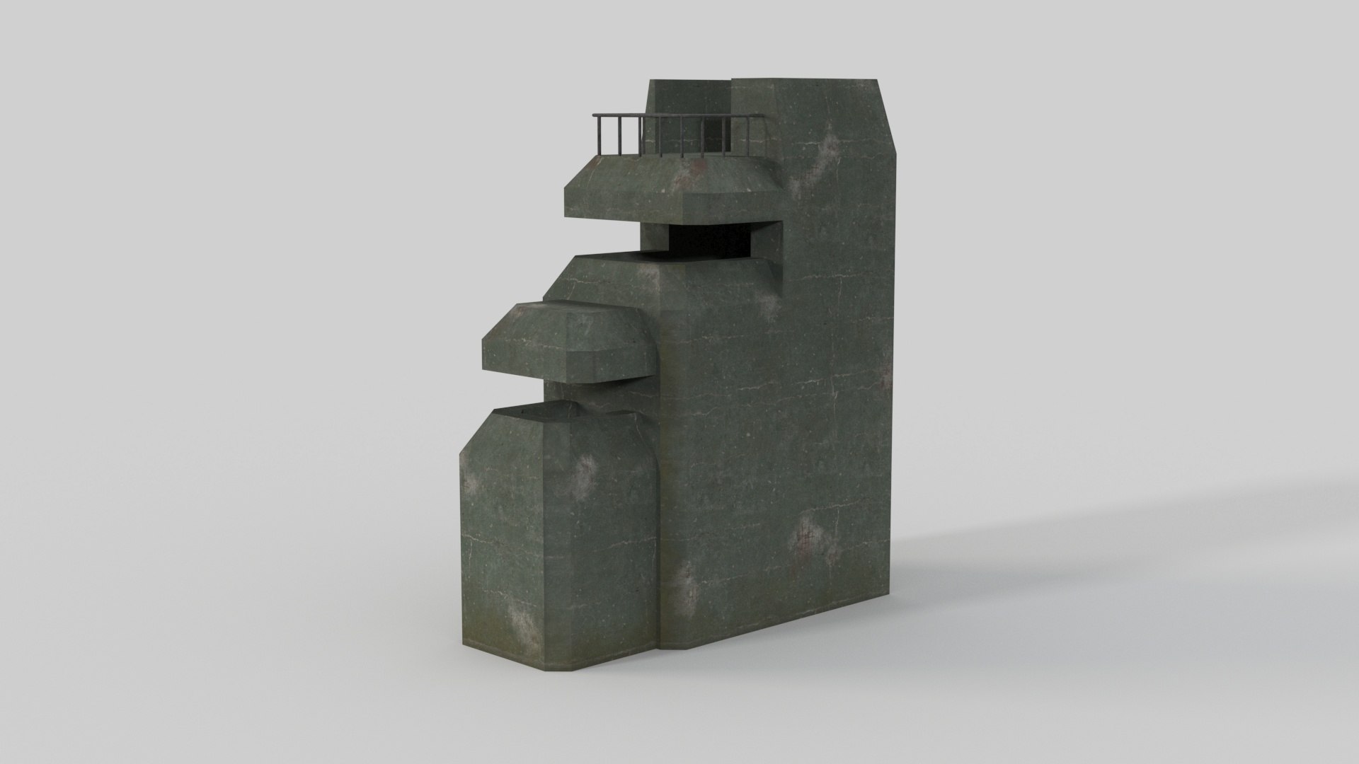 Low Poly Bunker 3D model - TurboSquid 1877638