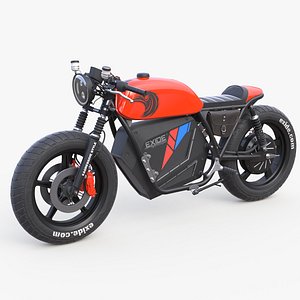 electric motorcycle Exide 3D model