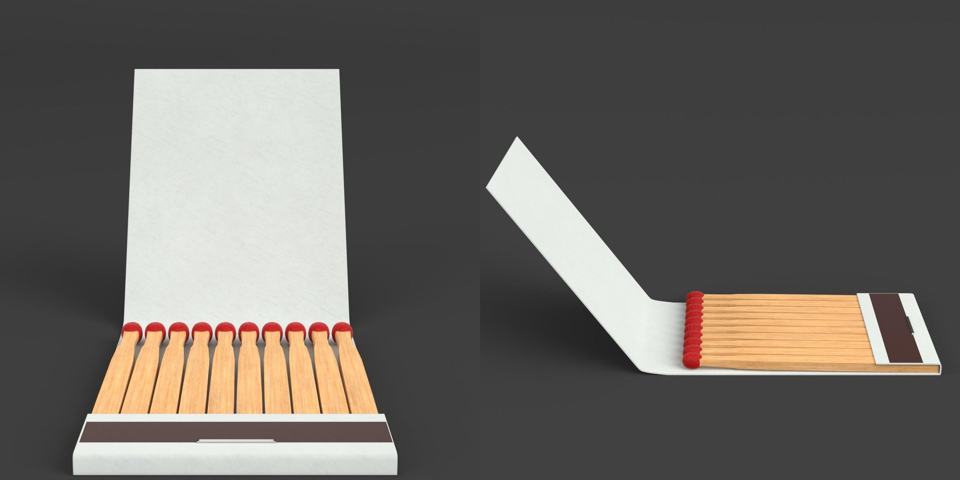 Book Matches 3D Model - TurboSquid 1467301