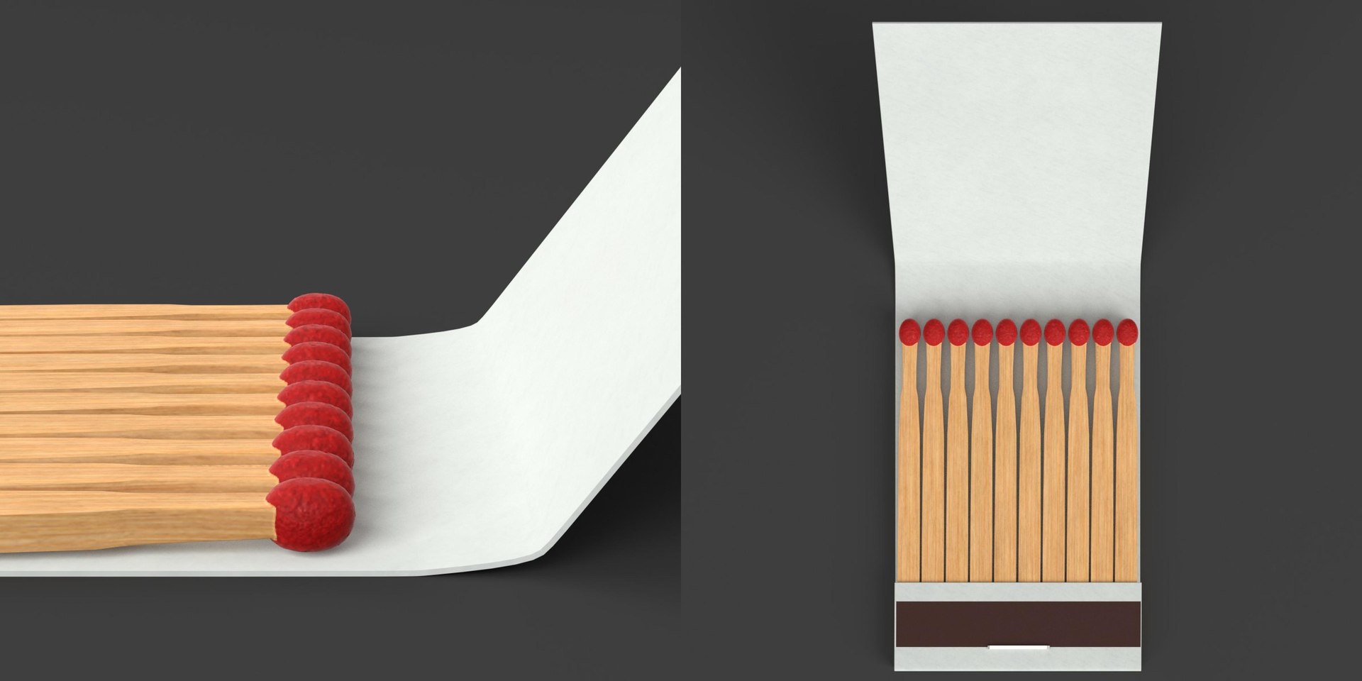 Book Matches 3D Model - TurboSquid 1467301