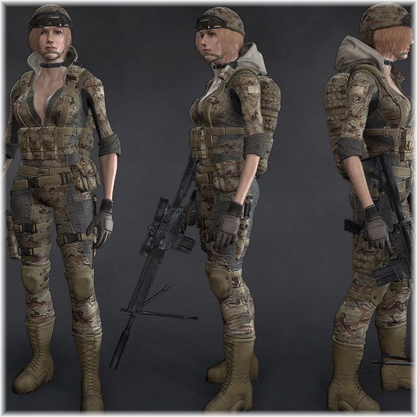 Soldatin 3D-Modell - TurboSquid 1109413