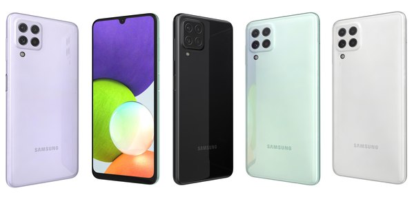 3D model Samsung Galaxy A22 All Colors