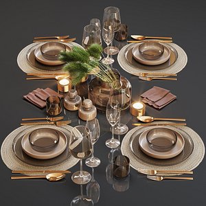 3D table setting 24